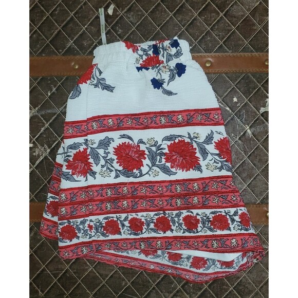 Papaya Floral Girls Small Swim Shorts - Picture 2 of 4